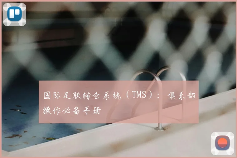 国际足联转会系统（TMS）：俱乐部操作必备手册